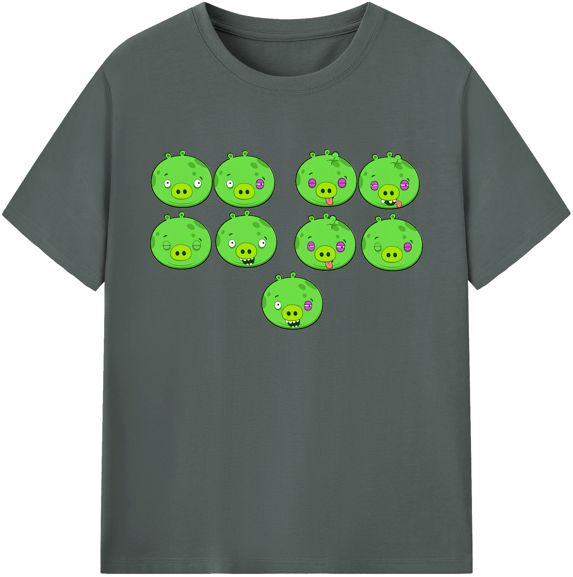 （画像用） Angry Birds アングリーバード 綿100％ メンズ半袖Tシャツ｜肌触りやわらか＆通気性